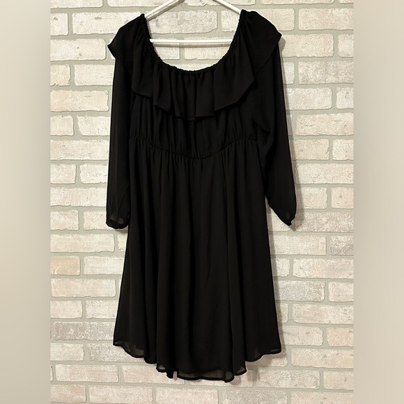 Torrid Mini Chiffon Off-Shoulder Skater Dress Size 1 BNWT - Picture 4 of 4